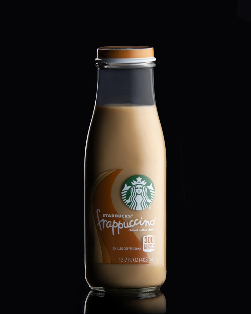 Starbucks Frappuccino bottle product photography Starbucks, fotografia de productos cafe coffee